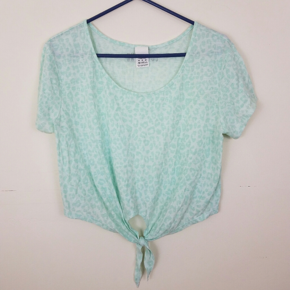 Victoria's Secret Pink sea foam green crop